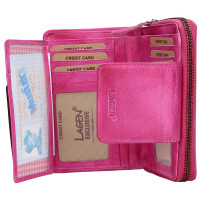 DÁMSKÁ KOŽENÁ PENĚŽENKA EMILIA RŮŽOVÁ