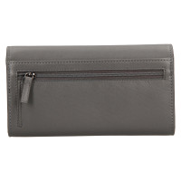 DÁMSKÁ KOŽENÁ PENĚŽENKA FRANCESCA TMAVĚ ŠEDÁ