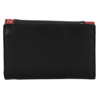 DÁMSKÁ KOŽENÁ PENĚŽENKA AURÉLIE /ČERVENÁ ČERNÁ