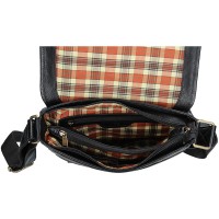 KOŽENÁ TAŠKA CROSSBODY NIKITA ČERNÁ