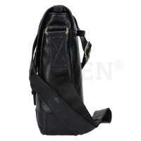 KOŽENÁ TAŠKA CROSSBODY NIKITA ČERNÁ