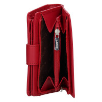 DÁMSKÁ KOŽENÁ PENĚŽENKA CÉLESTE ČERVENÁ