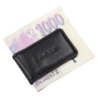 KOŽENÁ SPONA NA BANKOVKY RAMI ČERNÁ