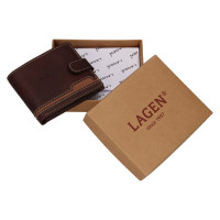 PÁNSKÁ KOŽENÁ PENĚŽENKA OSCAR HNĚDÁ