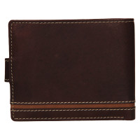 PÁNSKÁ KOŽENÁ PENĚŽENKA OSCAR HNĚDÁ