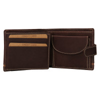 PÁNSKÁ KOŽENÁ PENĚŽENKA OSCAR HNĚDÁ