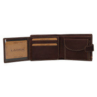 PÁNSKÁ KOŽENÁ PENĚŽENKA OSCAR HNĚDÁ