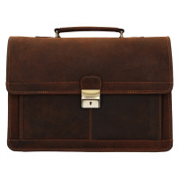 PÁNSKÁ KOŽENÁ AKTOVKA NOAH H HNĚDÁ