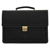 PÁNSKÁ KOŽENÁ AKTOVKA NOAH H ČERNÁ