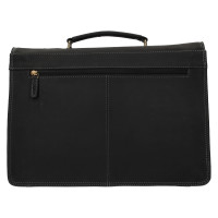 PÁNSKÁ KOŽENÁ AKTOVKA NOAH H ČERNÁ