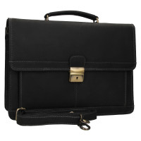 PÁNSKÁ KOŽENÁ AKTOVKA NOAH H ČERNÁ