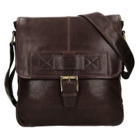 KOŽENÁ CROSSBODY NIKITA TMAVĚ HNĚDÁ