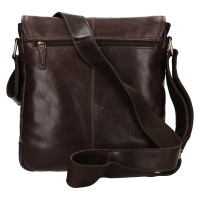 KOŽENÁ CROSSBODY NIKITA TMAVĚ HNĚDÁ