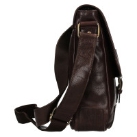 KOŽENÁ CROSSBODY NIKITA TMAVĚ HNĚDÁ