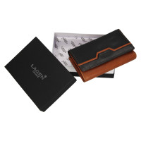 DÁMSKÁ KOŽENÁ PENĚŽENKA GAIA ČERNÁ/ HNĚDÁ