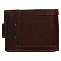 PÁNSKÁ KOŽENÁ PENĚŽENKA ROSSI HNĚDÁ