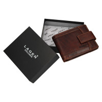 PÁNSKÁ KOŽENÁ PENĚŽENKA ROSSI HNĚDÁ