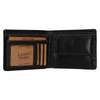 PÁNSKÁ KOŽENÁ PENĚŽENKA XANDER ČERNÁ