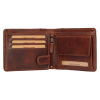 PÁNSKÁ KOŽENÁ PENĚŽENKA RALPH HNĚDÁ