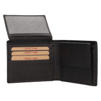 PÁNSKÁ KOŽENÁ PENĚŽENKA FILIP ČERNÁ