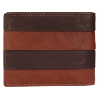 PÁNSKÁ KOŽENÁ PENĚŽENKA FABIO HNĚDÁ