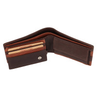 PÁNSKÁ KOŽENÁ PENĚŽENKA FABIO HNĚDÁ