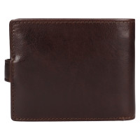 PÁNSKÁ KOŽENÁ PENĚŽENKA JARED TMAVĚ HNĚDÁ