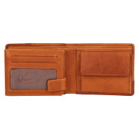 PÁNSKÁ KOŽENÁ PENĚŽENKA VINCENT HNĚDÁ