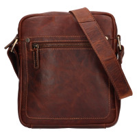 KOŽENÁ CROSSBODY XOAN HNĚDÁ