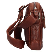 PÁNSKÁ KOŽENÁ CROSSBODY CALLAN HNĚDÁ