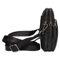KOŽENÁ MINI CROSSBODY RAY ČERNÁ