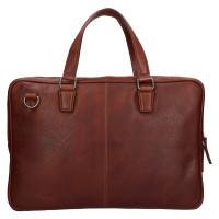 business taška kožená BLC/4422/20 -cognac-hnědá