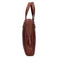 business taška kožená BLC/4422/20 -cognac-hnědá