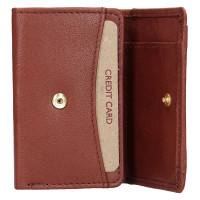 KOŽENÁ PENĚŽENKA MINI HELOISE HNĚDÁ