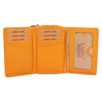 DÁMSKÁ KOŽENÁ PENĚŽENKA YVETTE ŽLUTÁ