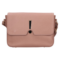 DÁMSKÁ KOŽENÁ KABELKA LILA BÉŽOVÁ