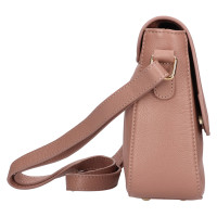 DÁMSKÁ KOŽENÁ KABELKA LILA BÉŽOVÁ