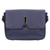 DÁMSKÁ KOŽENÁ KABELKA LILA MODRÁ