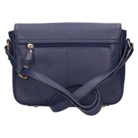 DÁMSKÁ KOŽENÁ KABELKA LILA MODRÁ