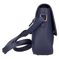 DÁMSKÁ KOŽENÁ KABELKA LILA MODRÁ