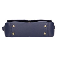 DÁMSKÁ KOŽENÁ KABELKA LILA MODRÁ