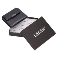 DÁMSKÁ KOŽENÁ PENĚŽENKA CARIN METALICKÁ ČERNÁ