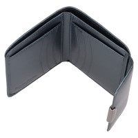 DÁMSKÁ KOŽENÁ PENĚŽENKA CARIN METALICKÁ ŠEDÁ