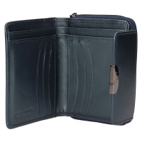 DÁMSKÁ KOŽENÁ PENĚŽENKA CARIN METALICKÁ ŠEDÁ