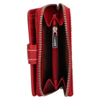 DÁMSKÁ KOŽENÁ PENĚŽENKA LANA ČERVENÁ