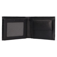 PÁNSKÁ KOŽENÁ PENĚŽENKA NELSON ČERNÁ