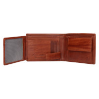 PÁNSKÁ KOŽENÁ PENĚŽENKA ANTONIO HNĚDÁ