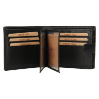 PÁNSKÁ KOŽENÁ PENĚŽENKA ZION ČERNÁ