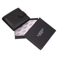 pánská peněženka kožená LG-2144-černá - BLK