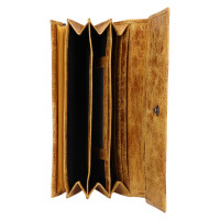 DÁMSKÁ KOŽENÁ PENĚŽENKA FINA ŽLUTÁ